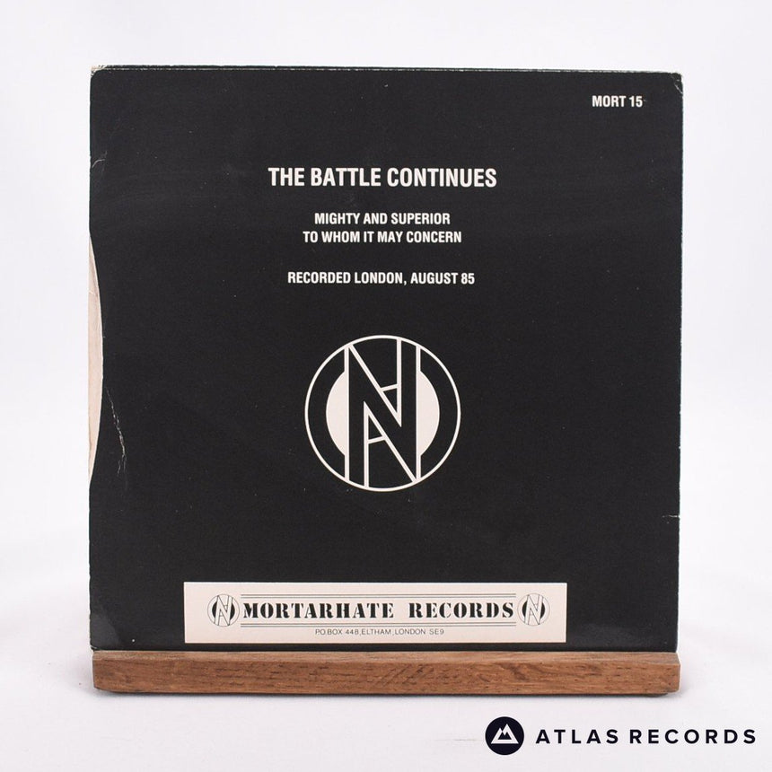 Conflict - The Battle Continues - 7" Vinyl Record - VG+/VG+