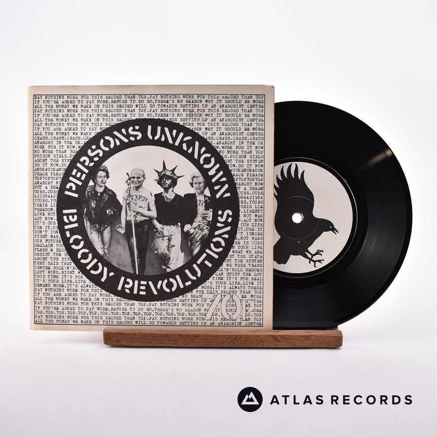 Crass Bloody Revolutions 7" Vinyl Record - Front Cover & Record