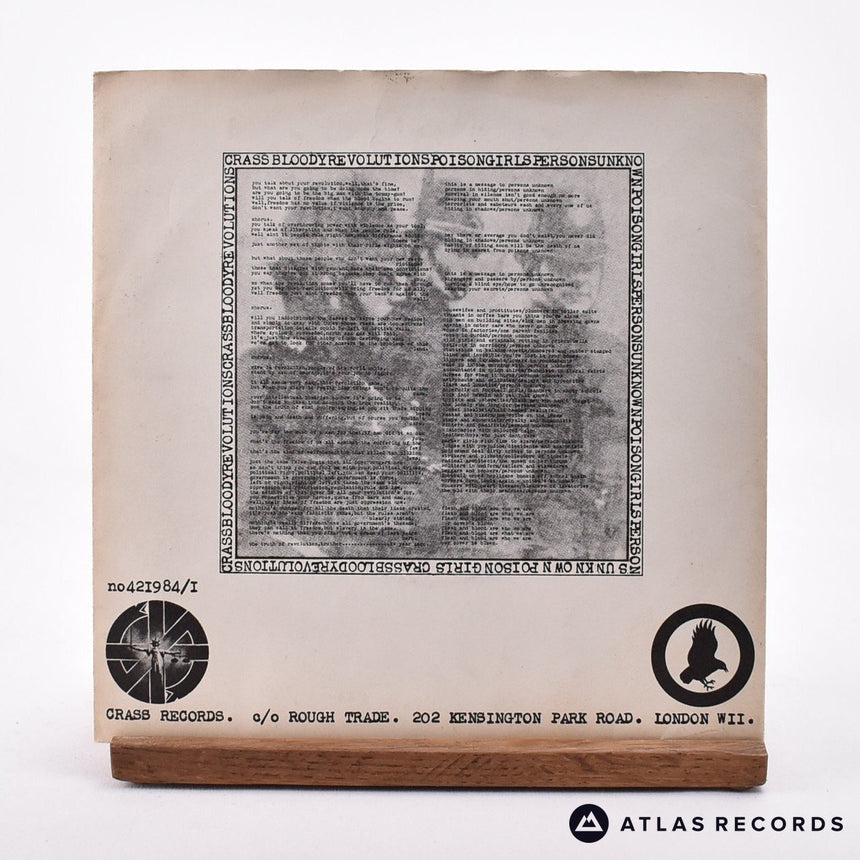 Crass - Bloody Revolutions - 7" Vinyl Record - VG+/EX