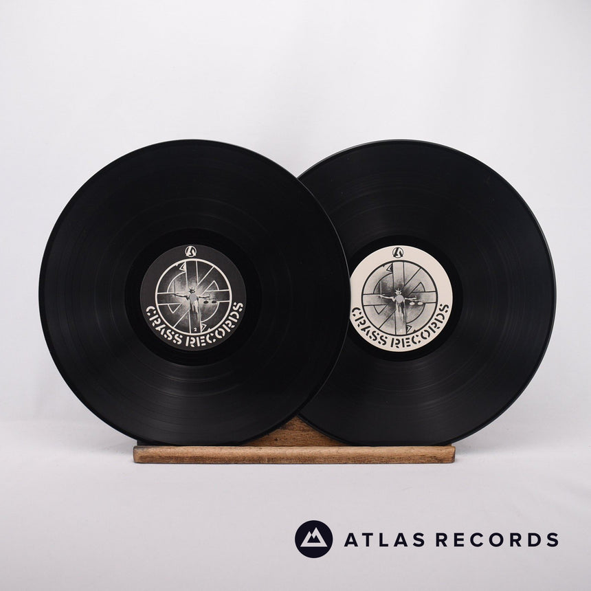 Crass - Stations Of The Crass - A-1 B-1 C-2 D-1 2 x 12" Vinyl Record - EX/EX
