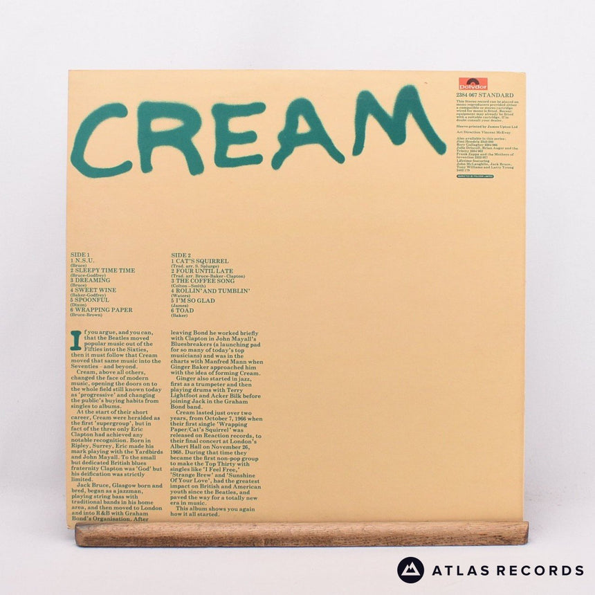 Cream - Cream - Reissue LP Vinyl Record - EX/VG+