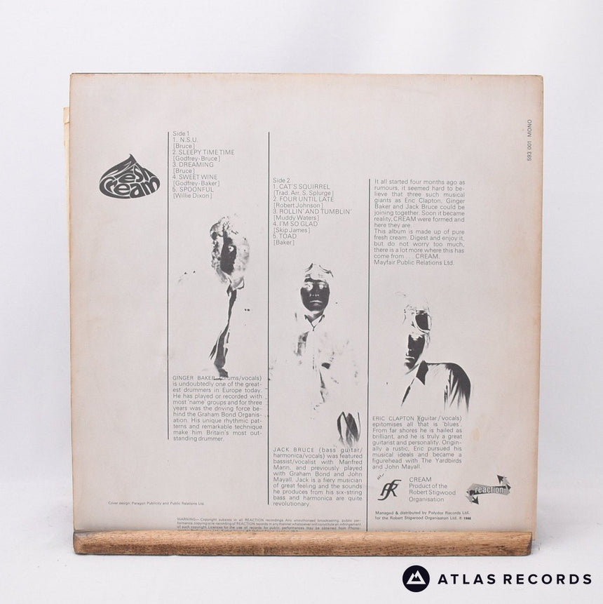 Cream - Fresh Cream - First Press Mono A//1 B//1 LP Vinyl Record - VG+/VG+