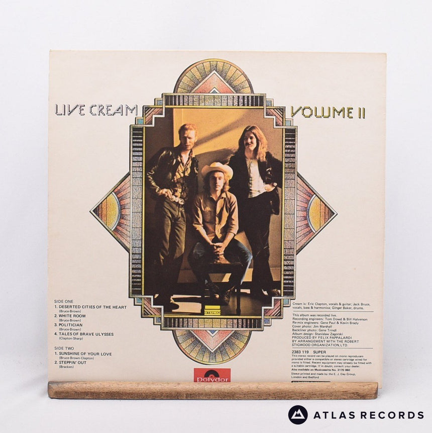 Cream - Live Cream Volume II - LP Vinyl Record - EX/EX