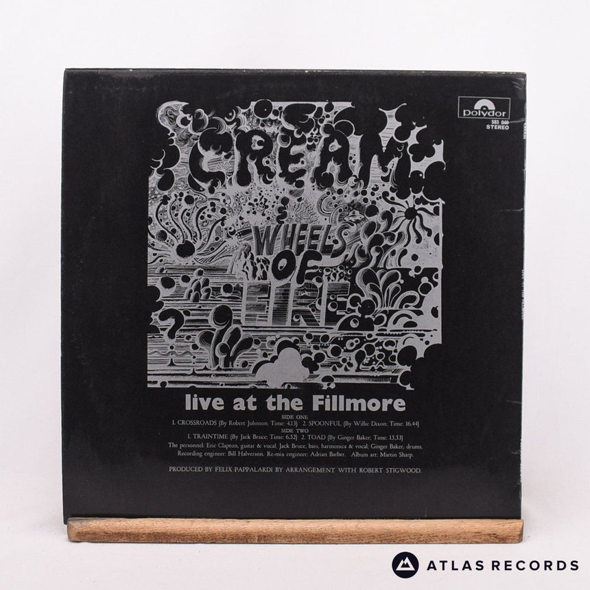 Cream - Wheels Of Fire (Live At The Fillmore) - Repress LP Vinyl Record - VG+/EX