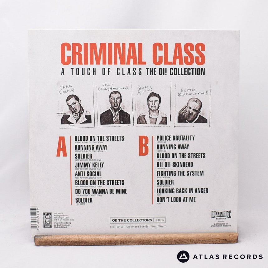 Criminal Class - A Touch Of Class (The Oi! Collection) - LP Vinyl Record - NM/EX