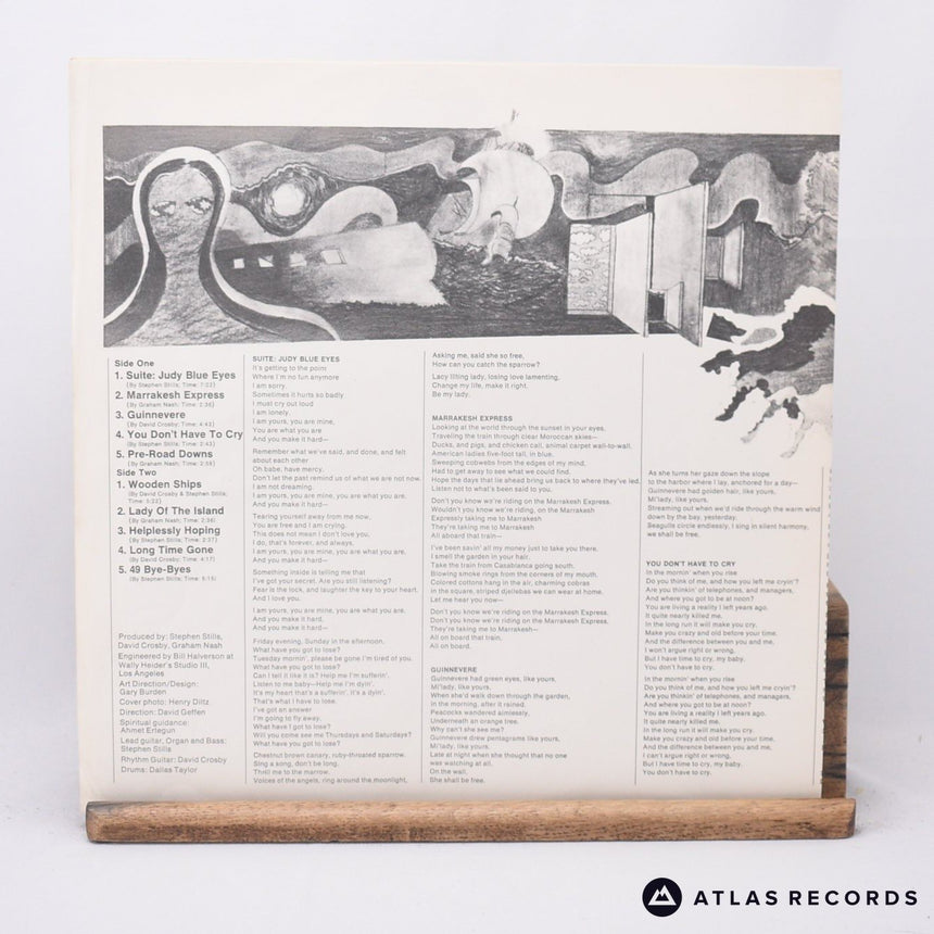 Crosby, Stills & Nash - Crosby, Stills & Nash - Lyric Sheet LP Vinyl Record