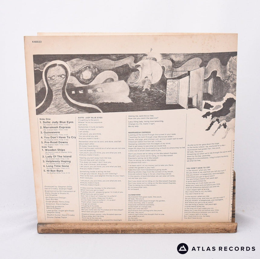 Crosby, Stills & Nash - Crosby, Stills & Nash - Lyric Sheet LP Vinyl Record