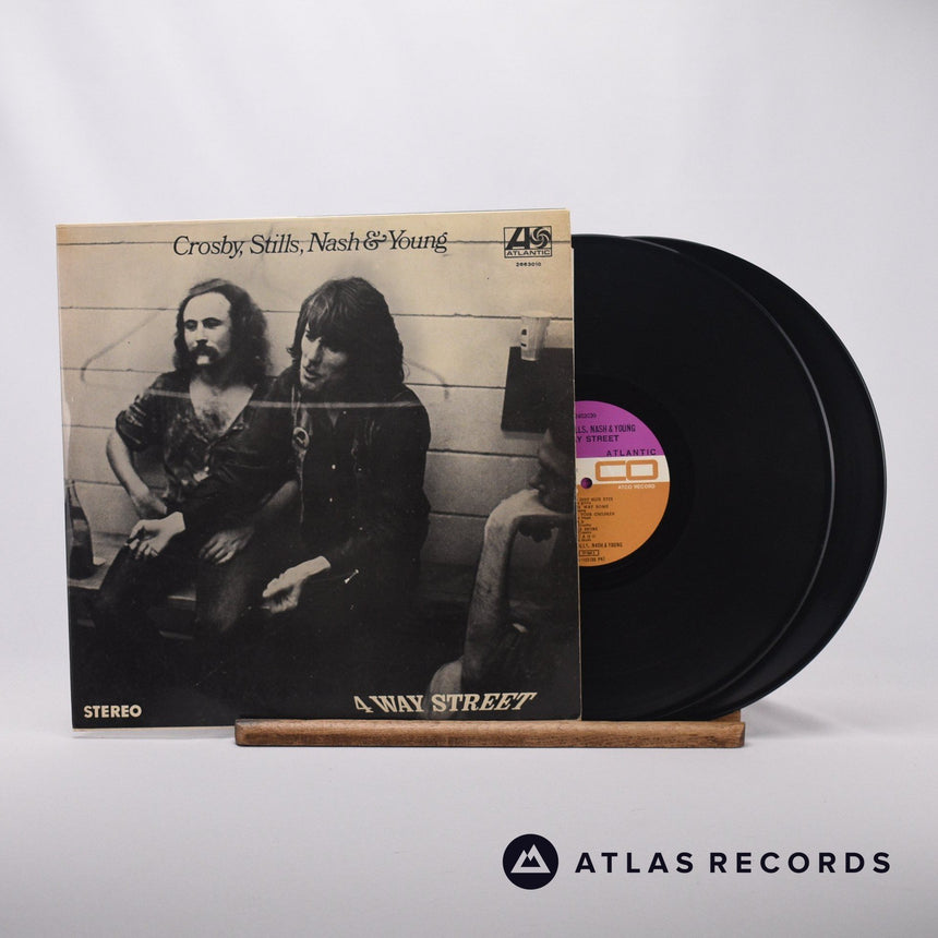Crosby, Stills, Nash & Young 4 Way Street Double LP Vinyl Record - Front Cover & Record