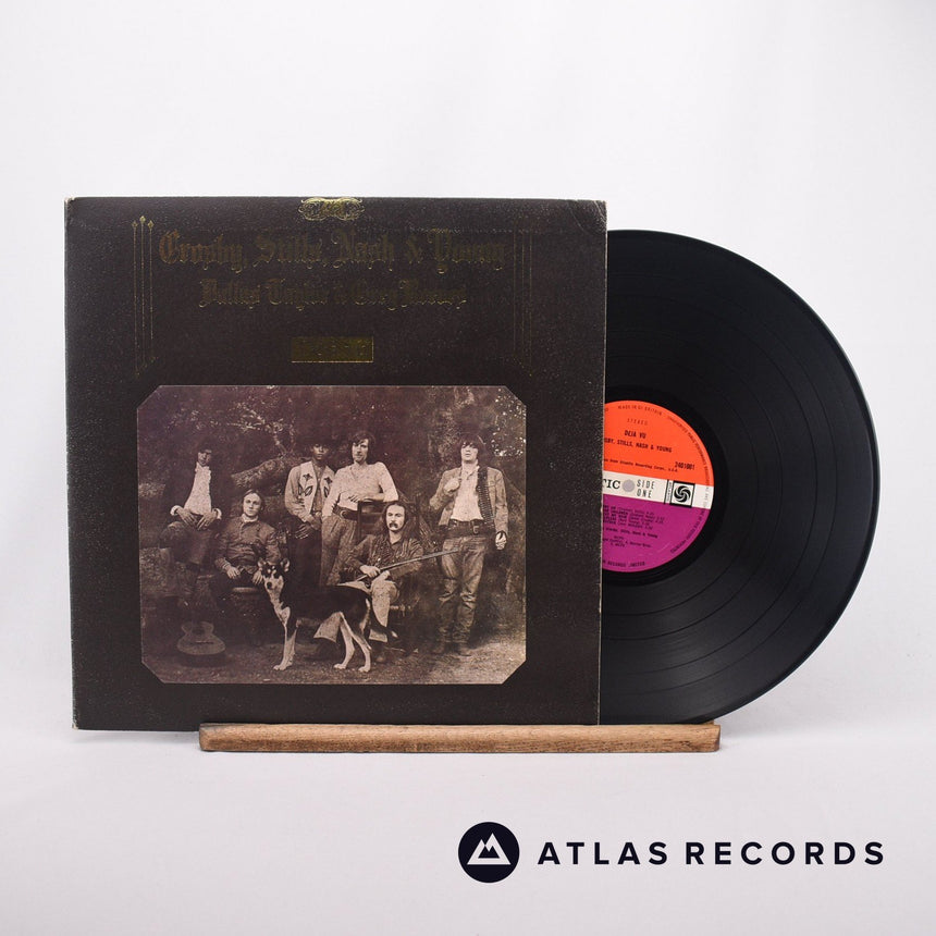 Crosby, Stills, Nash & Young Déjà Vu LP Vinyl Record - Front Cover & Record