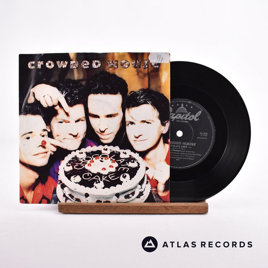 Crowded House Chocolate Cake 7" Vinyl Record - Front Cover & Record
