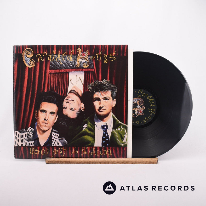 Crowded House Temple Of Low Men LP Vinyl Record - Front Cover & Record
