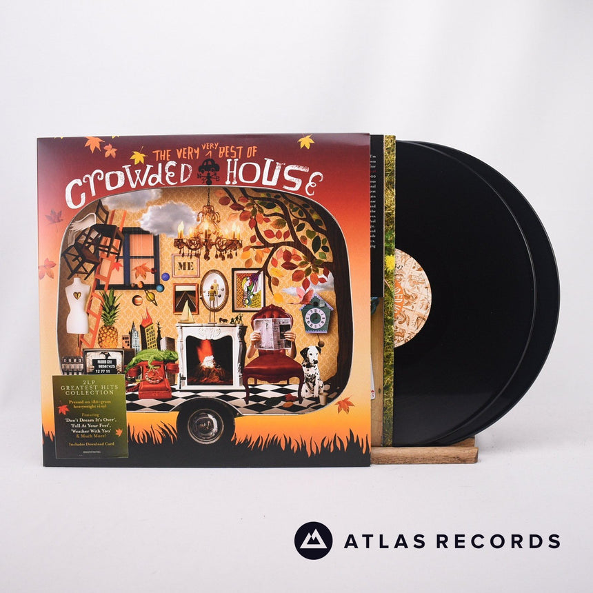 Crowded House The Very Very Best Of Crowded House 2 x LP Vinyl Record - Front Cover & Record
