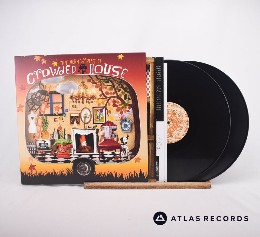 Crowded House The Very Very Best Of Crowded House 2 x LP Vinyl Record - Front Cover & Record
