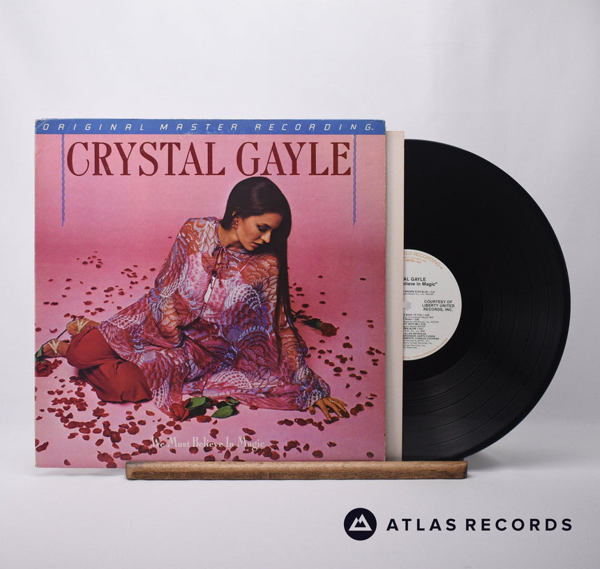 Crystal Gayle We Must Believe In Magic LP Vinyl Record - Front Cover & Record