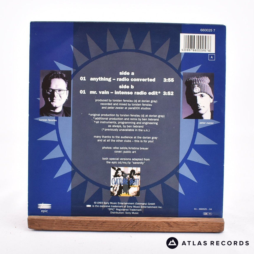 Culture Beat - Anything - 7" Vinyl Record - EX/EX