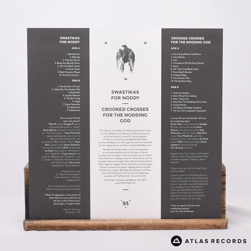 Current 93 - Swastikas For Noddy - Green Purple Gatefold 2 x LP Vinyl Record