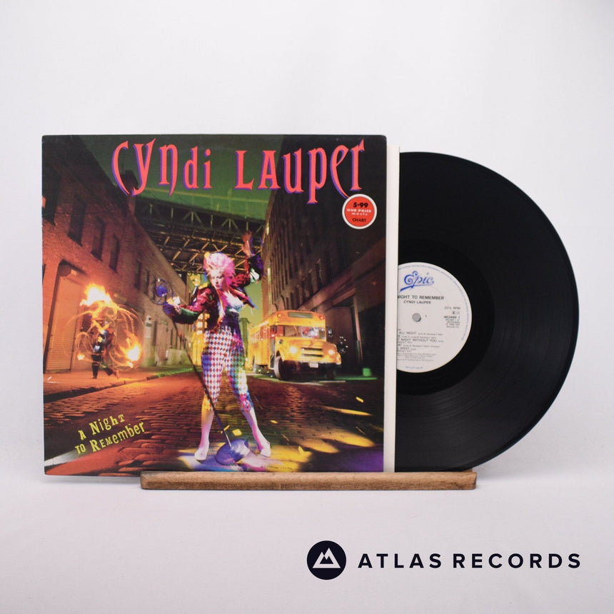 Cyndi Lauper A Night To Remember LP Vinyl Record - Front Cover & Record