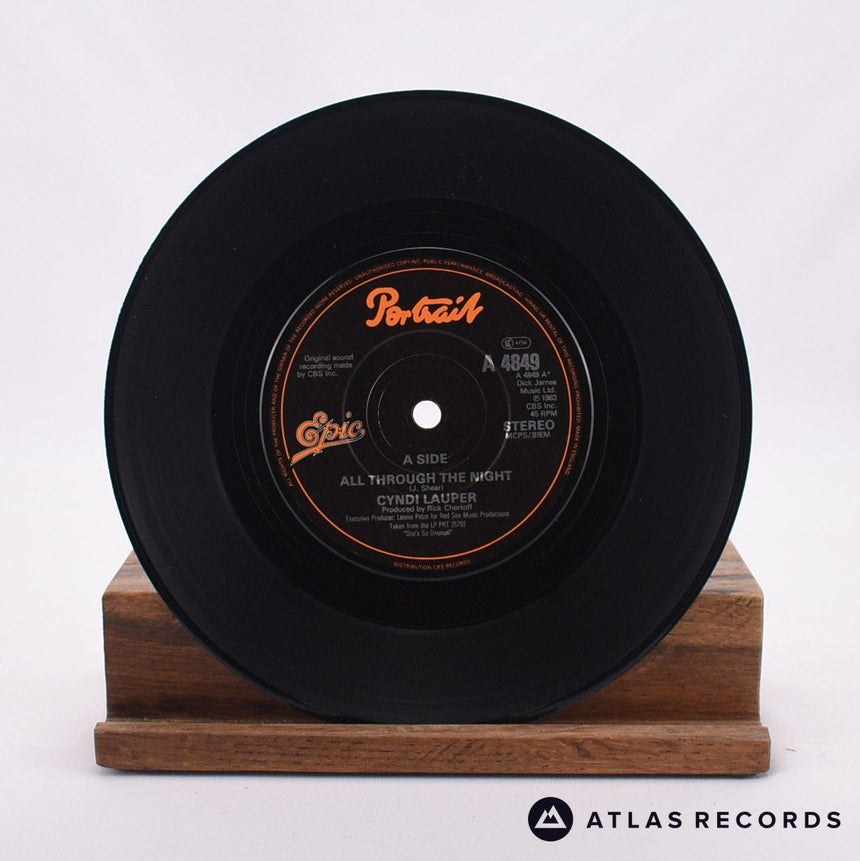 Cyndi Lauper - All Through The Night - 7" Vinyl Record - VG+/EX