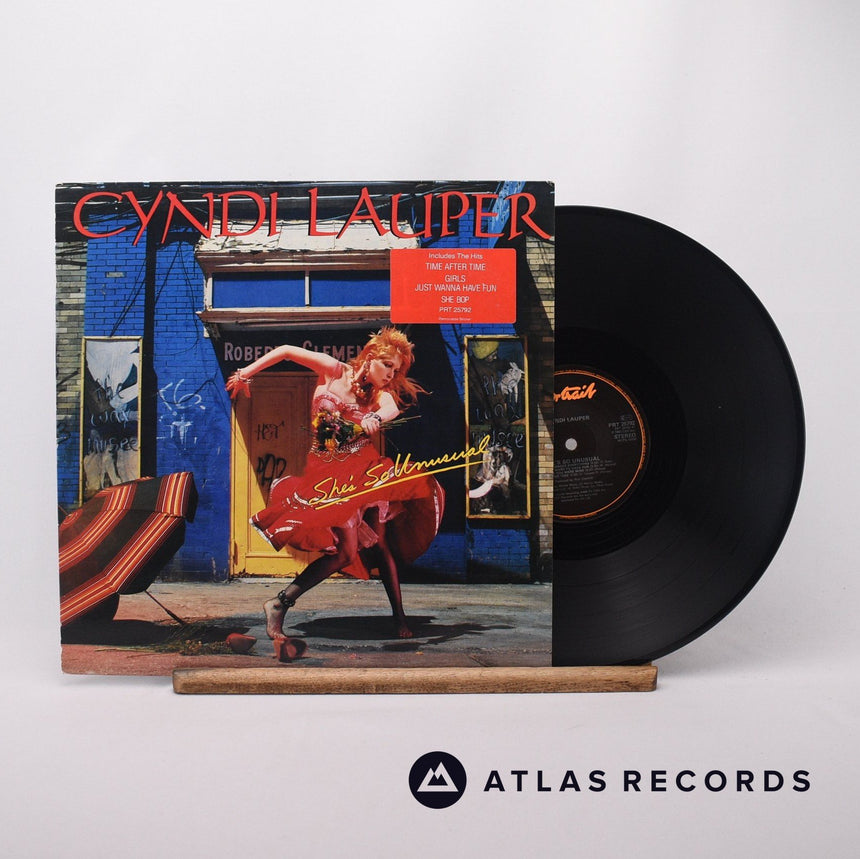 Cyndi Lauper She's So Unusual LP Vinyl Record - Front Cover & Record