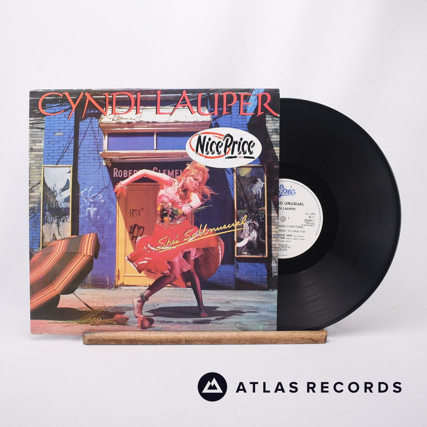 Cyndi Lauper She's So Unusual LP Vinyl Record - Front Cover & Record