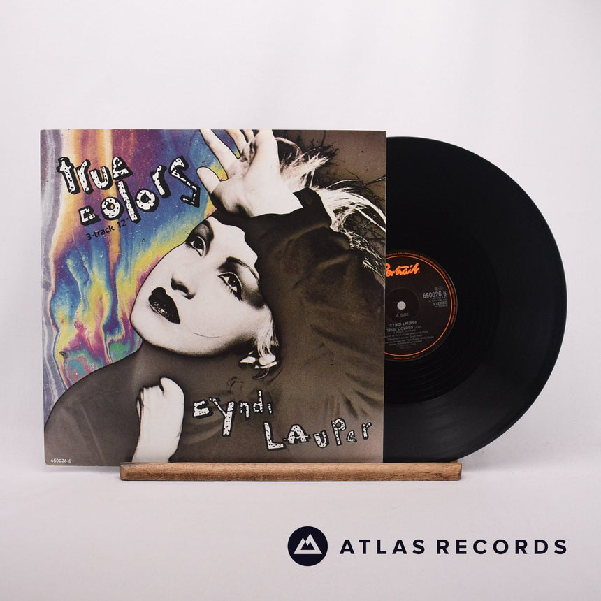 Cyndi Lauper True Colors 12" Vinyl Record - Front Cover & Record