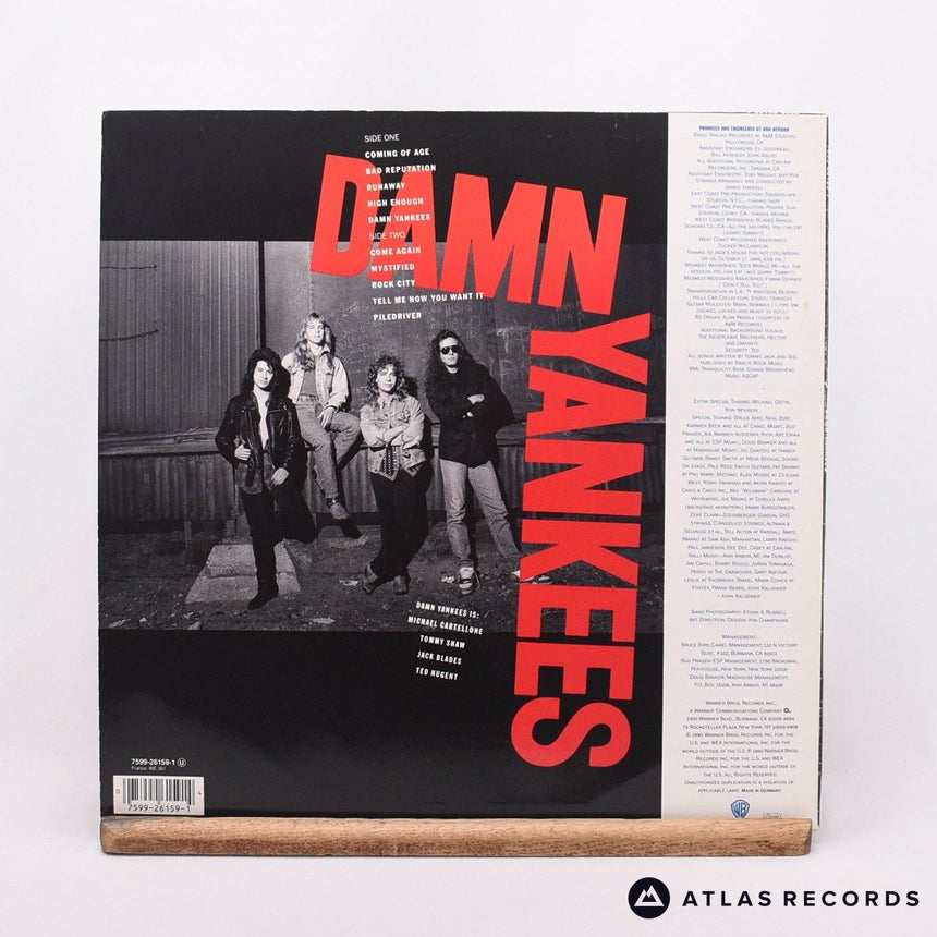 Damn Yankees - Damn Yankees - 1-A 1-B LP Vinyl Record - VG+/EX