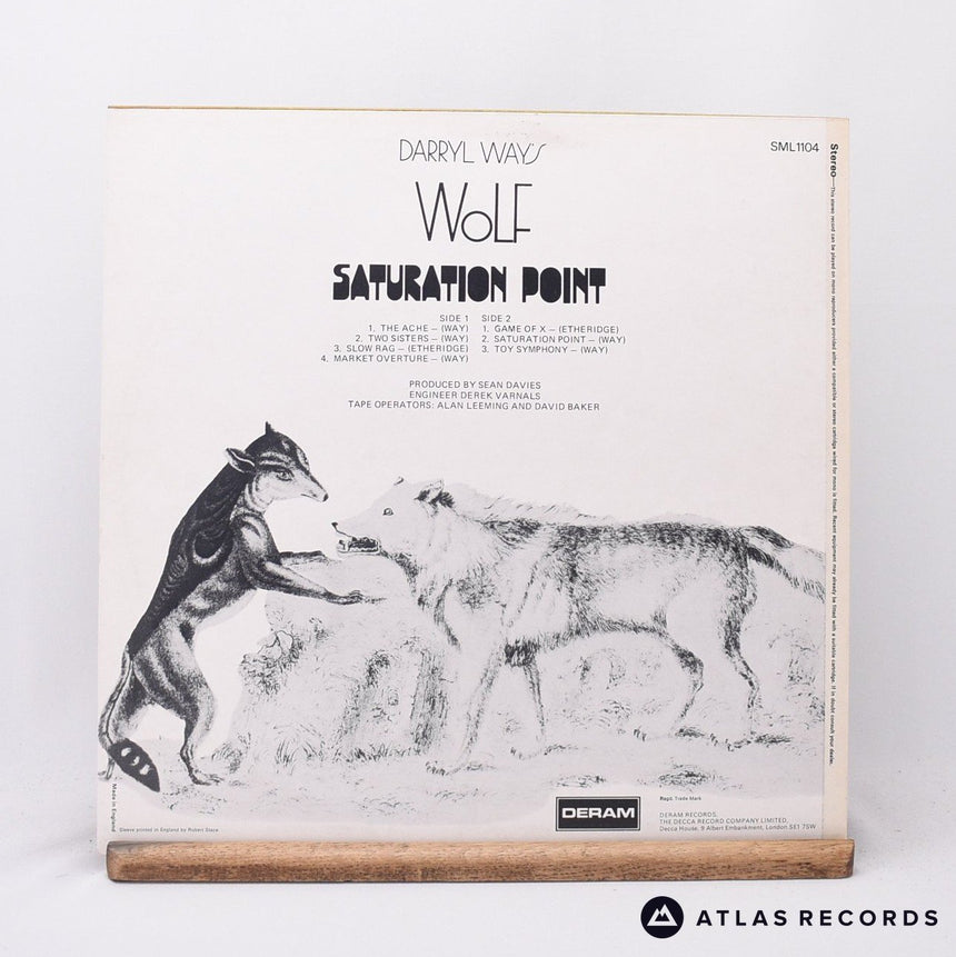 Darryl Way's Wolf - Saturation Point - LP Vinyl Record - EX/EX
