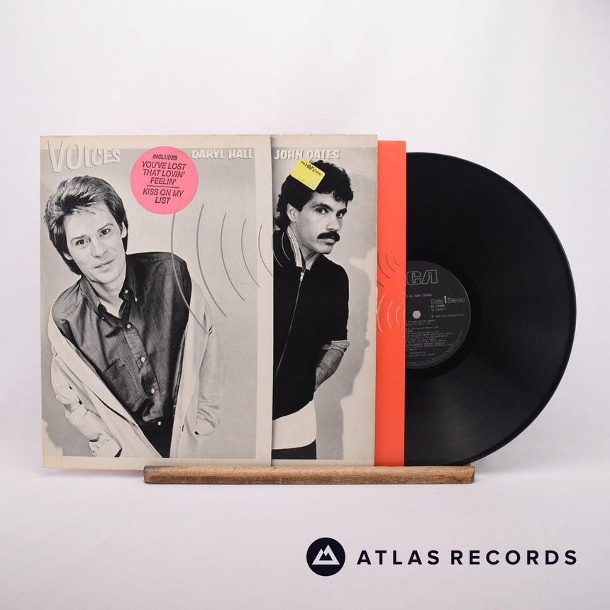 Daryl Hall & John Oates Voices LP Vinyl Record - Front Cover & Record