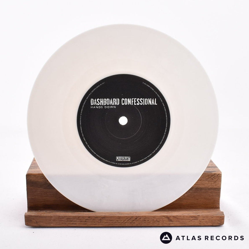 Dashboard Confessional - Hands Down - White 7" Vinyl Record - NM/NM