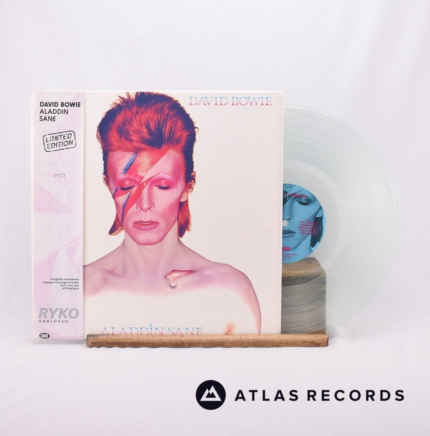 David Bowie Aladdin Sane LP Vinyl Record - Front Cover & Record