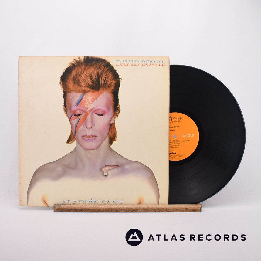 David Bowie Aladdin Sane LP Vinyl Record - Front Cover & Record