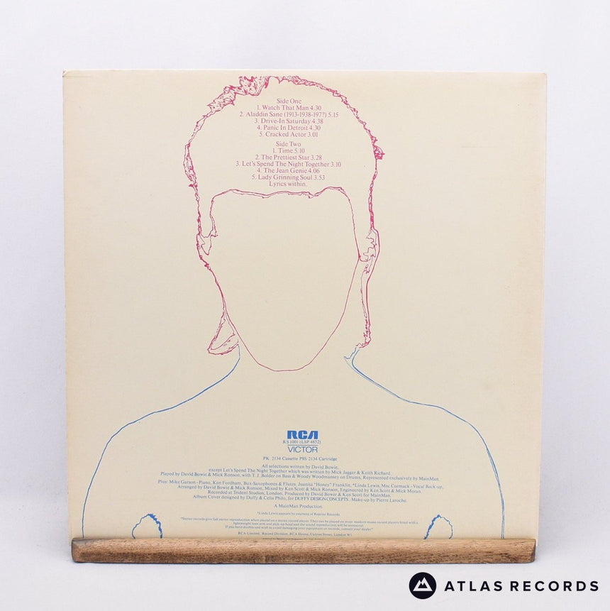 David Bowie - Aladdin Sane - Dynaflex Gatefold 43 44 TD LP Vinyl Record - EX/VG+