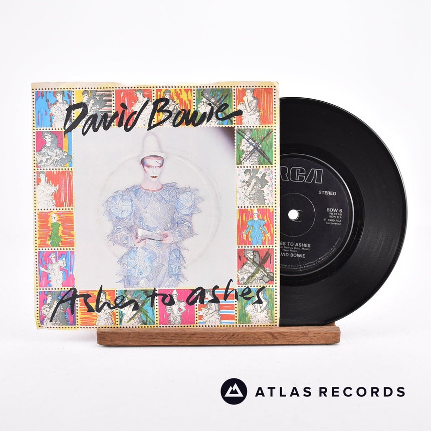 David Bowie Ashes To Ashes 7" Vinyl Record - Front Cover & Record