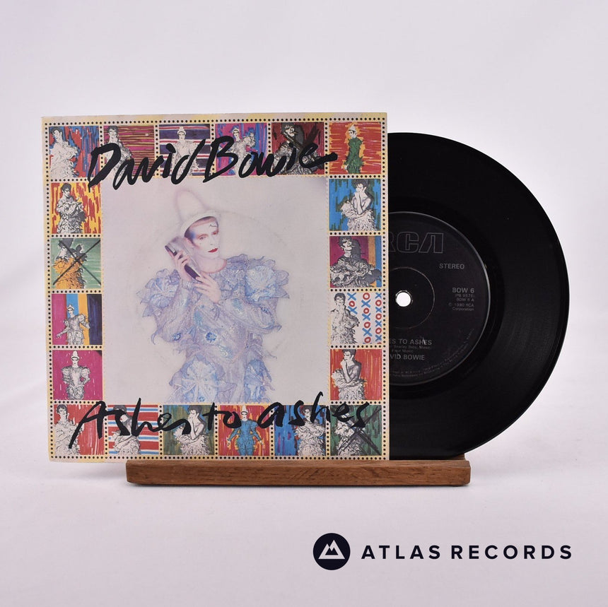 David Bowie Ashes To Ashes 7" Vinyl Record - Front Cover & Record