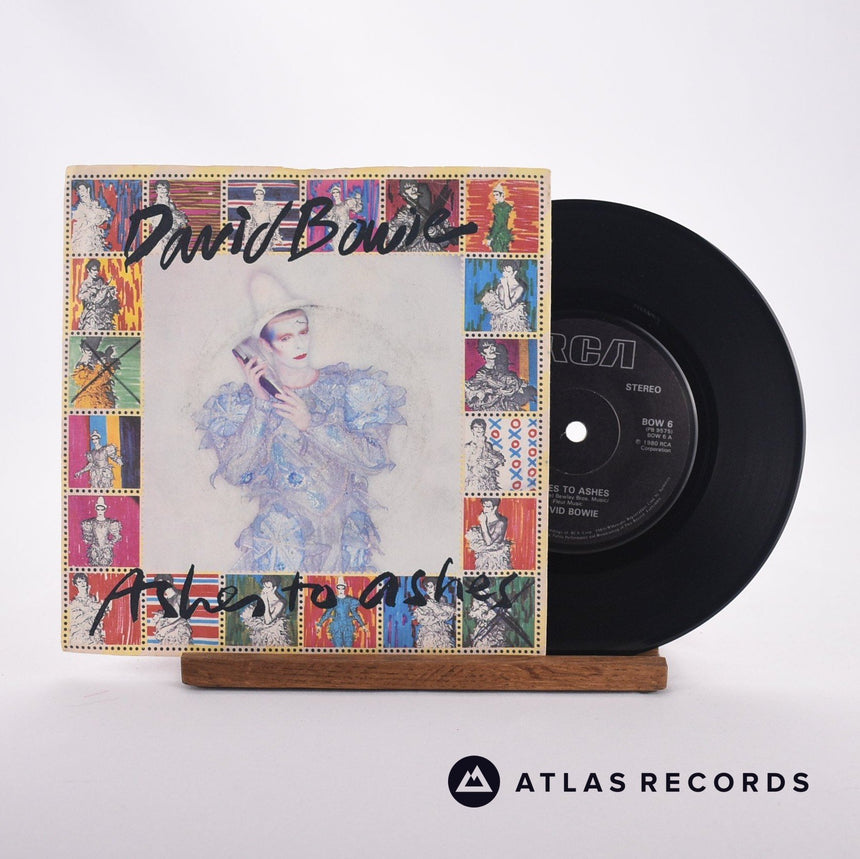 David Bowie Ashes To Ashes 7" Vinyl Record - Front Cover & Record