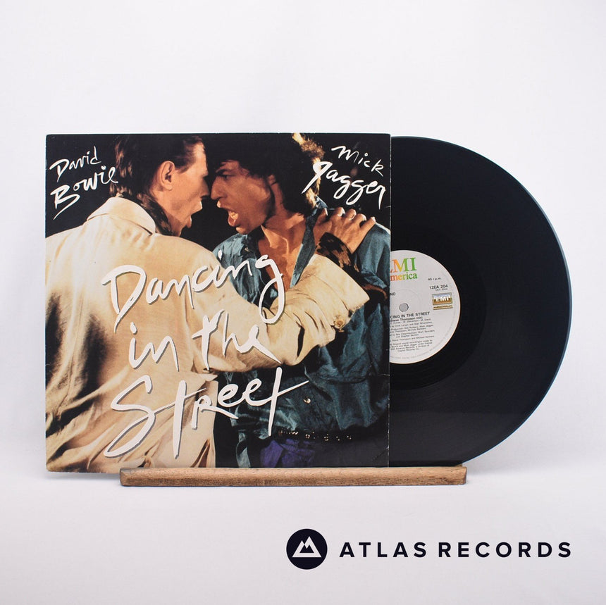 David Bowie Dancing In The Street 12" Vinyl Record - Front Cover & Record