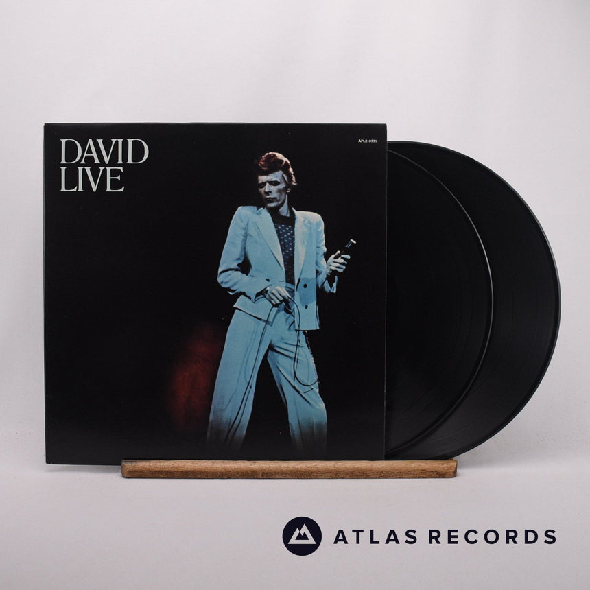 David Bowie David Live 2 x LP Vinyl Record - Front Cover & Record