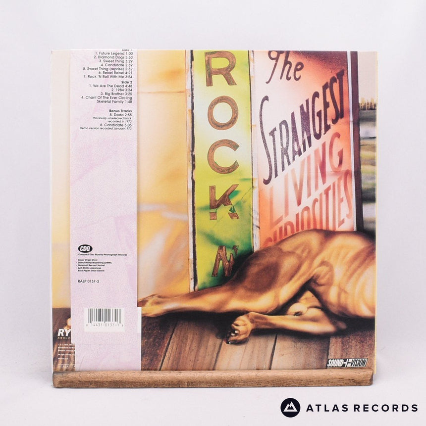 David Bowie - Diamond Dogs - Clear Limited Edition Numbered Obi LP Vinyl Record