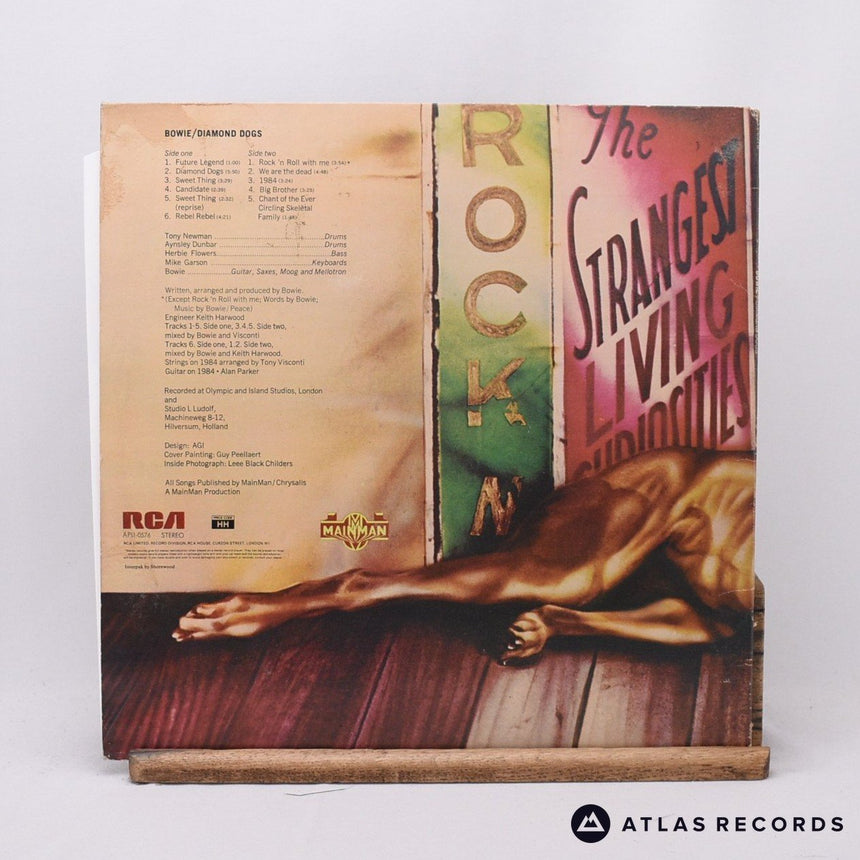 David Bowie - Diamond Dogs - Gatefold A-1E B-4E LP Vinyl Record - EX/VG+