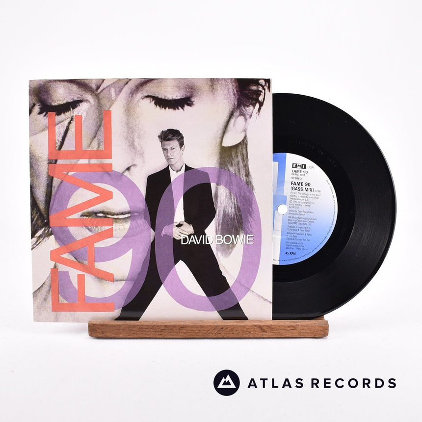 David Bowie Fame 90 7" Vinyl Record - Front Cover & Record