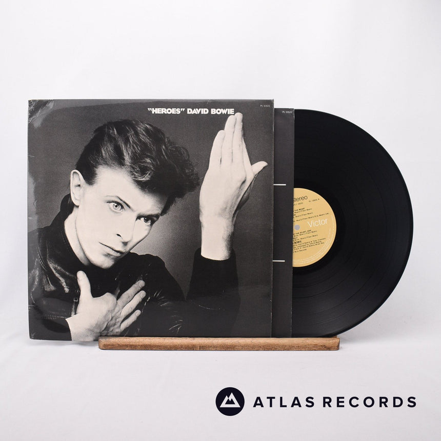 David Bowie "Heroes" LP Vinyl Record - Front Cover & Record
