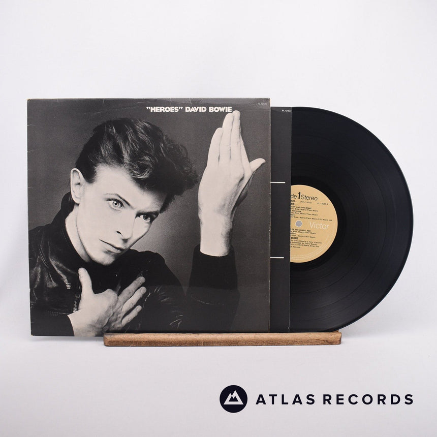 David Bowie "Heroes" LP Vinyl Record - Front Cover & Record