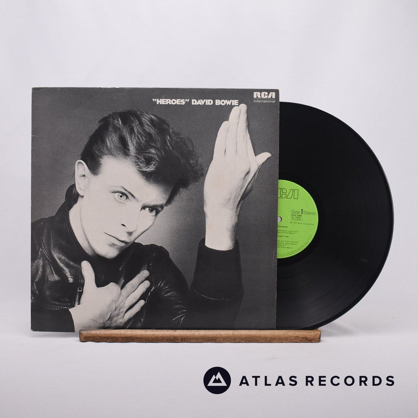 David Bowie "Heroes" LP Vinyl Record - Front Cover & Record