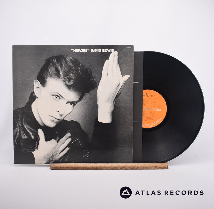David Bowie "Heroes" LP Vinyl Record - Front Cover & Record