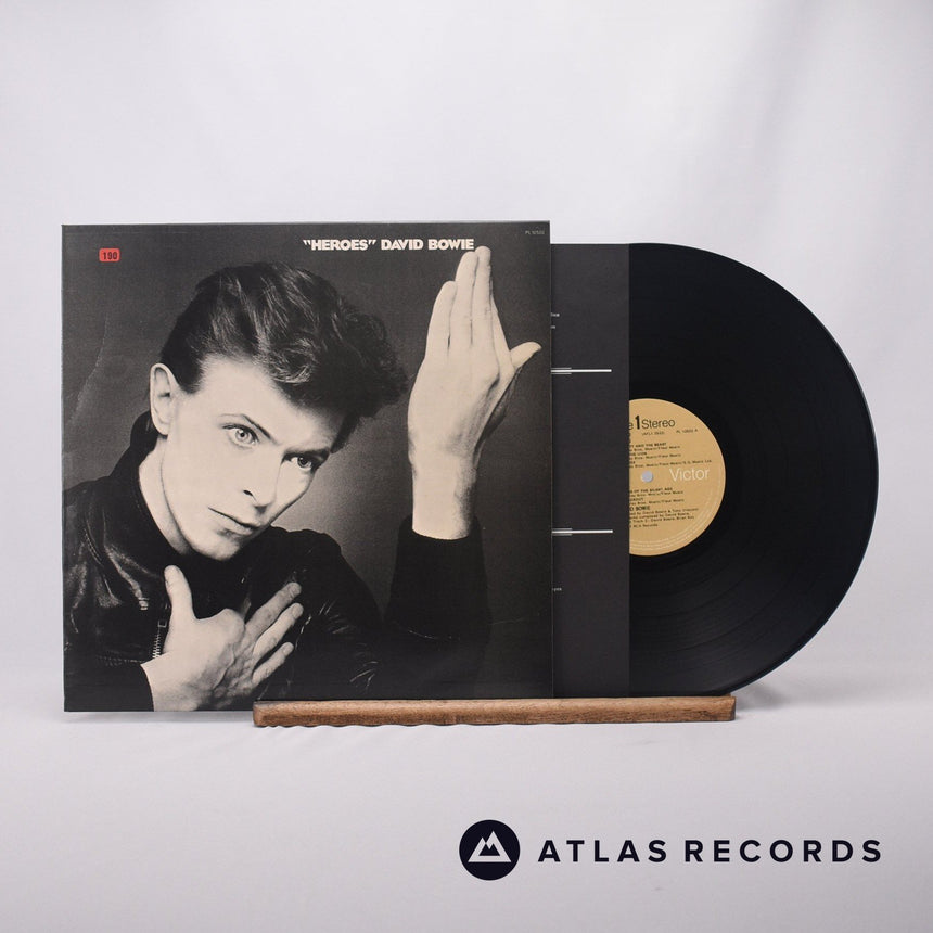 David Bowie "Heroes" LP Vinyl Record - Front Cover & Record