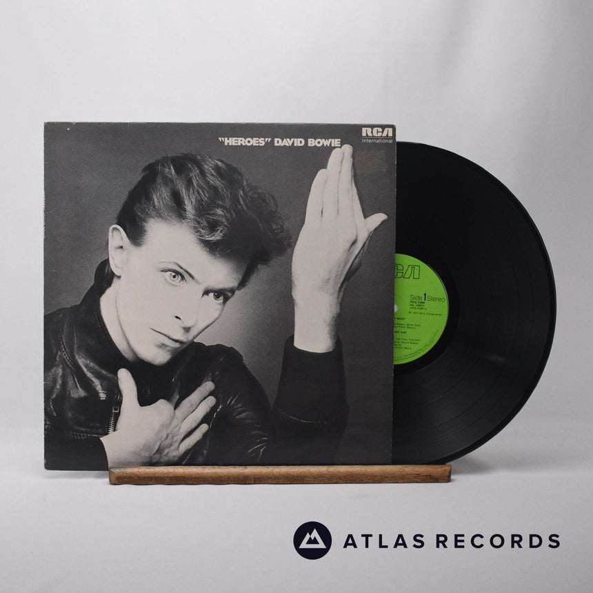 David Bowie "Heroes" LP Vinyl Record - Front Cover & Record