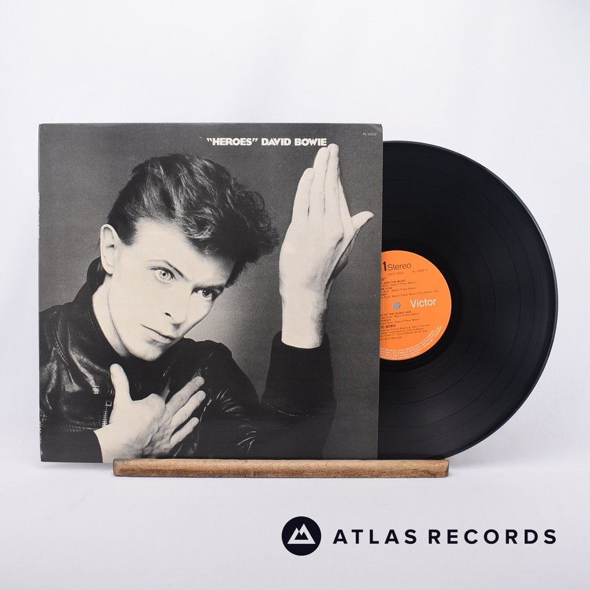 David Bowie "Heroes" LP Vinyl Record - Front Cover & Record