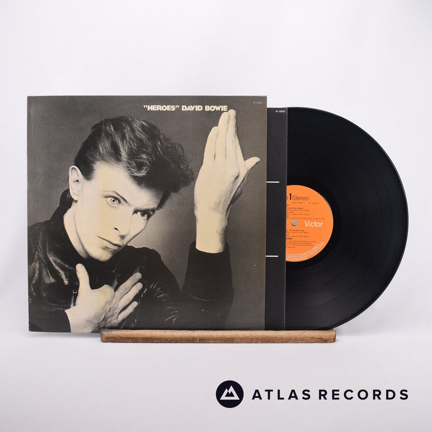 David Bowie "Heroes" LP Vinyl Record - Front Cover & Record
