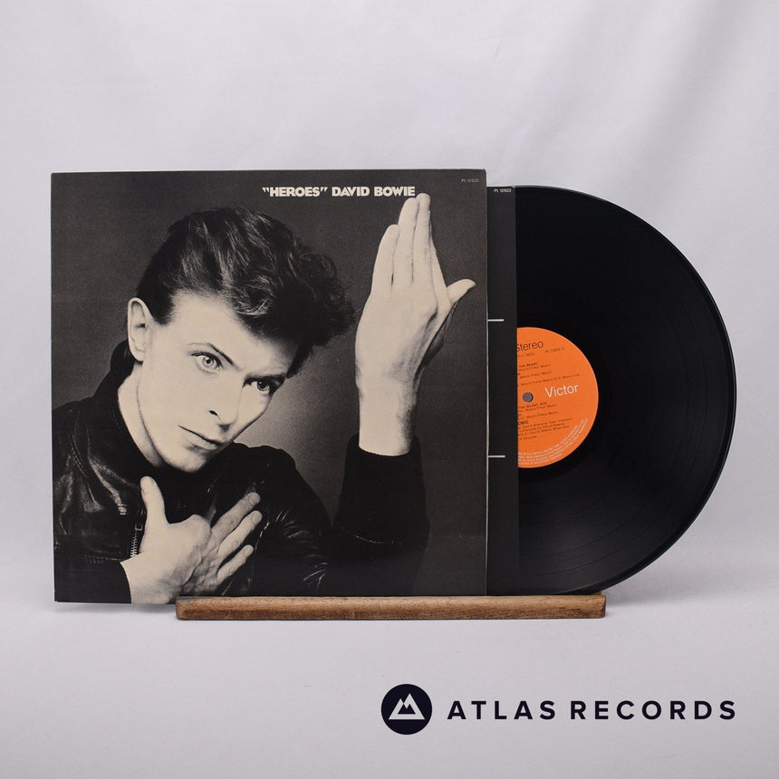 David Bowie "Heroes" LP Vinyl Record - Front Cover & Record