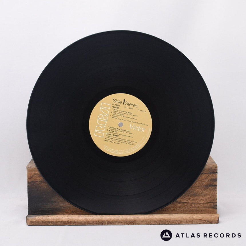 David Bowie - "Heroes" - Lyric Sheet A-2 B-2 LP Vinyl Record - EX/VG+
